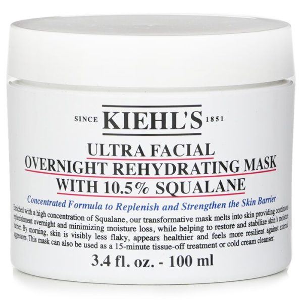 Kiehl's Ultra Facial Overnight Rehydrating Mask With 10.5% Squalane - Image 2