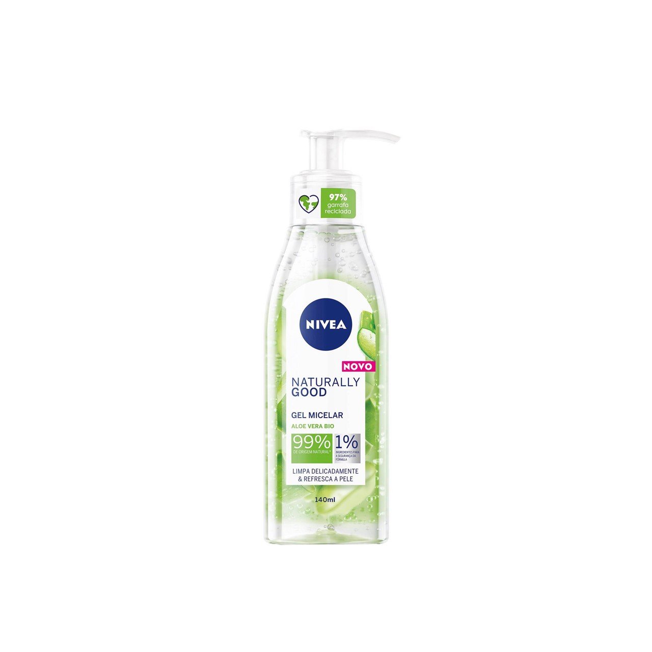 Nivea Naturally Good Aloe Vera Bio Micellar Face Wash Gel 140ml